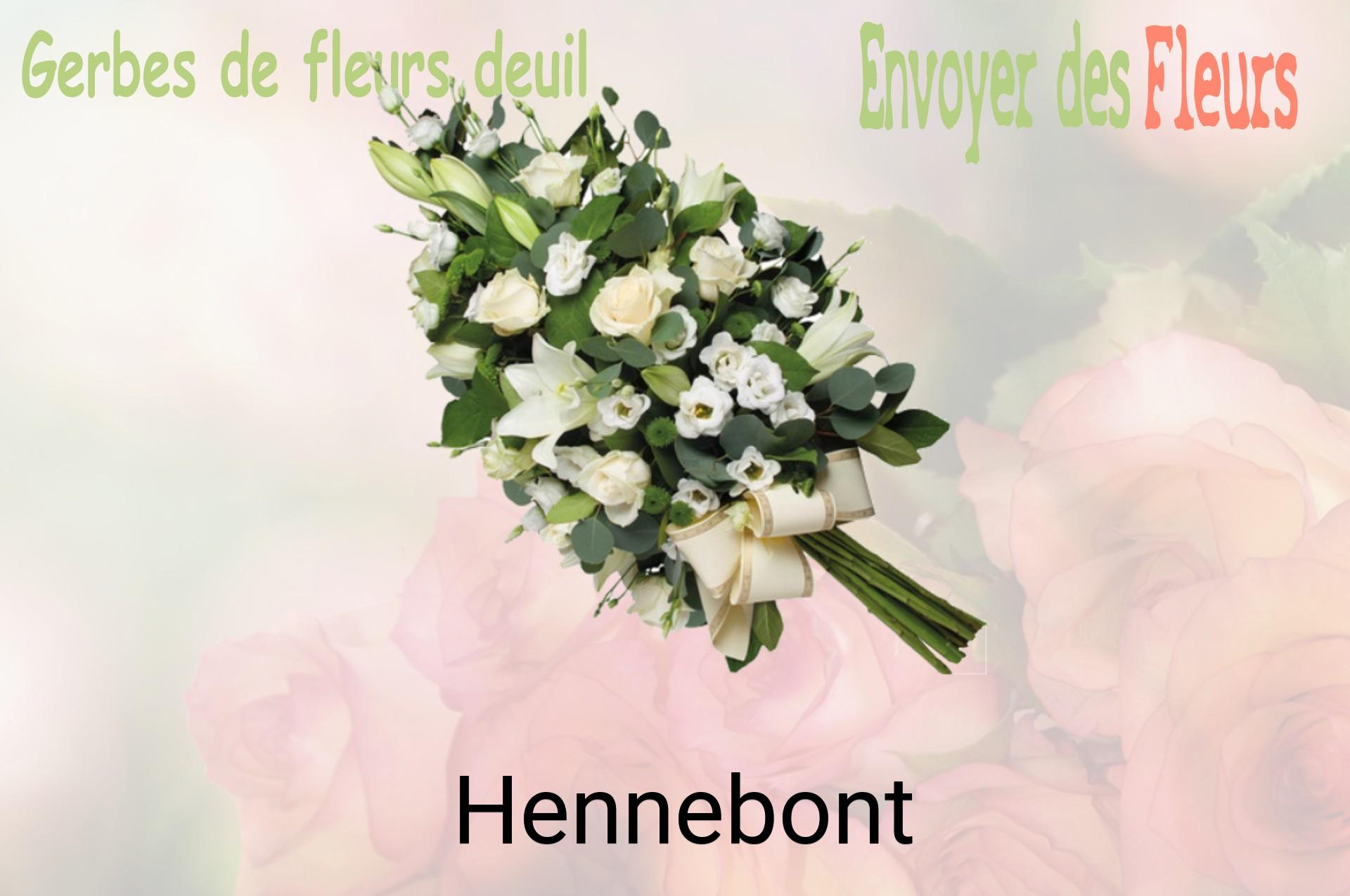 Gerbe de fleurs de deuil livrée à Hennebont
